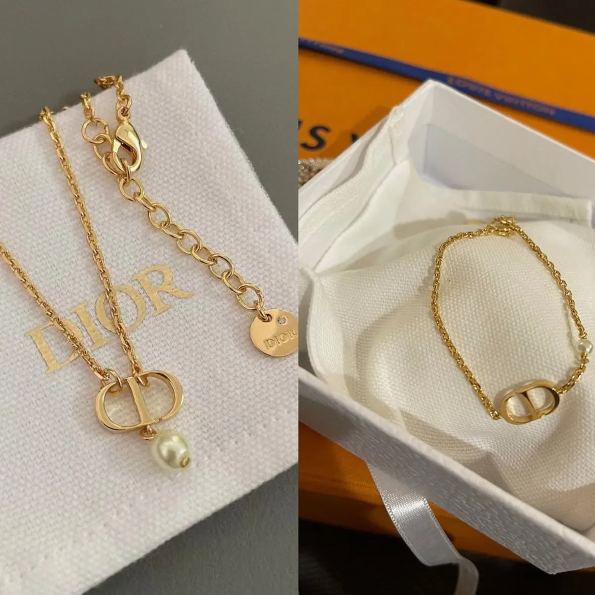 Dior bracelet necklace