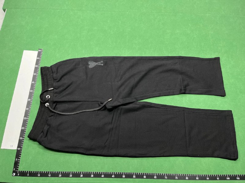 Ami Paris Heart Logo Pants -1