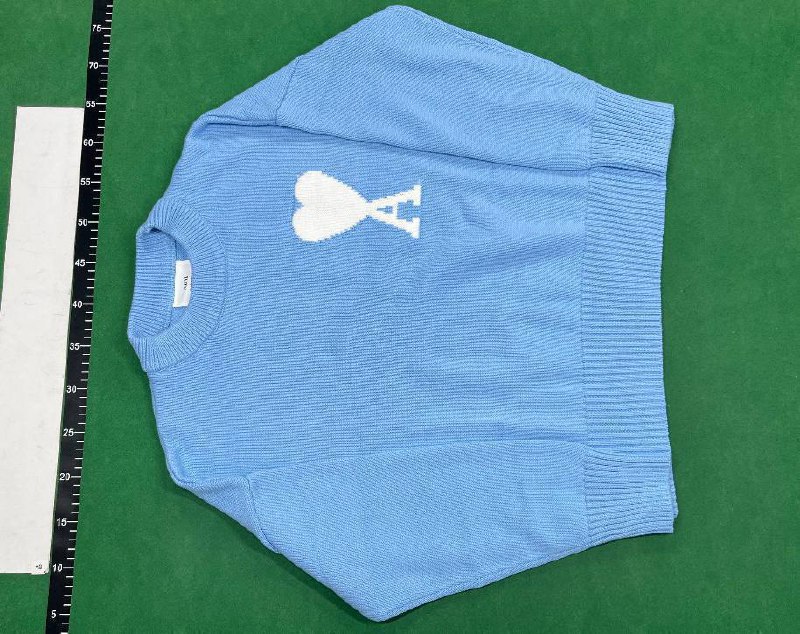 AMI Paris Heart Logo Cardigan & Turtleneck Sweaters -3