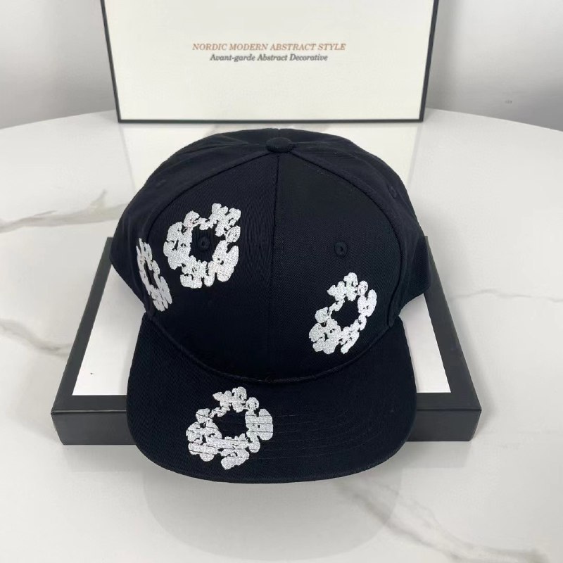  Denim Tears Wreath Print Cap -1