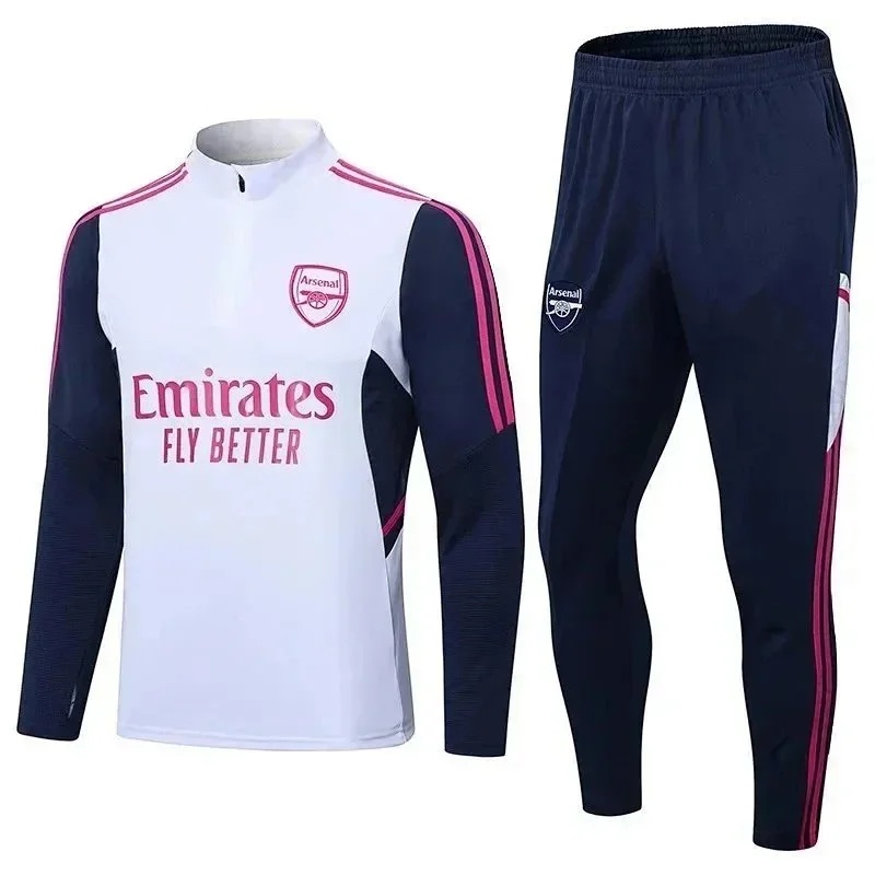 Chelsea training suit football uniform long sleeve main suit half zip jersey-1111                   -6