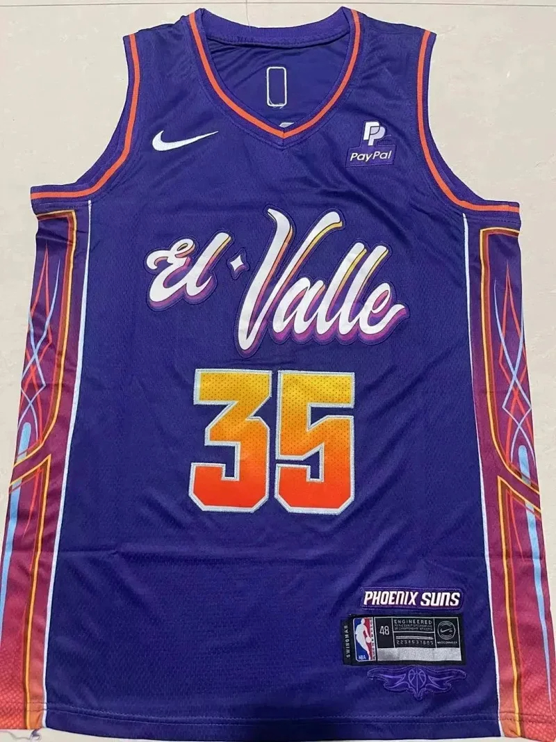NBA Durant loose breathable purple sleeveless basketball vest jersey-1948                   -3
