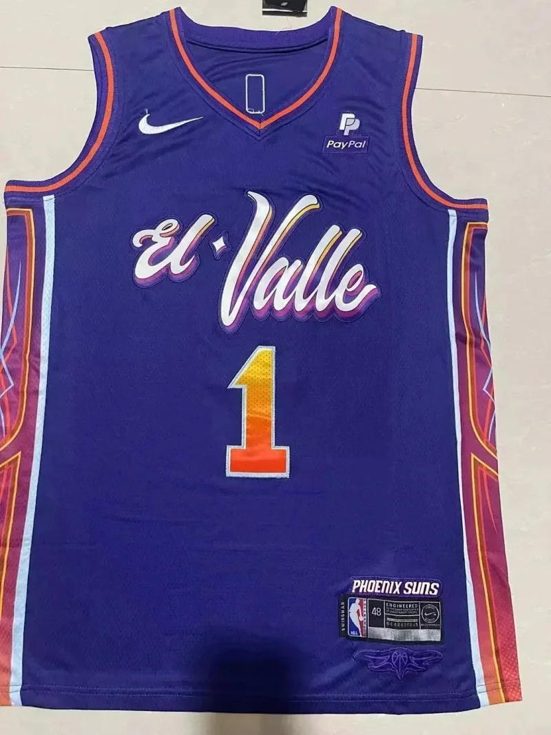NBA Durant loose breathable purple sleeveless basketball vest jersey-1948                   -6