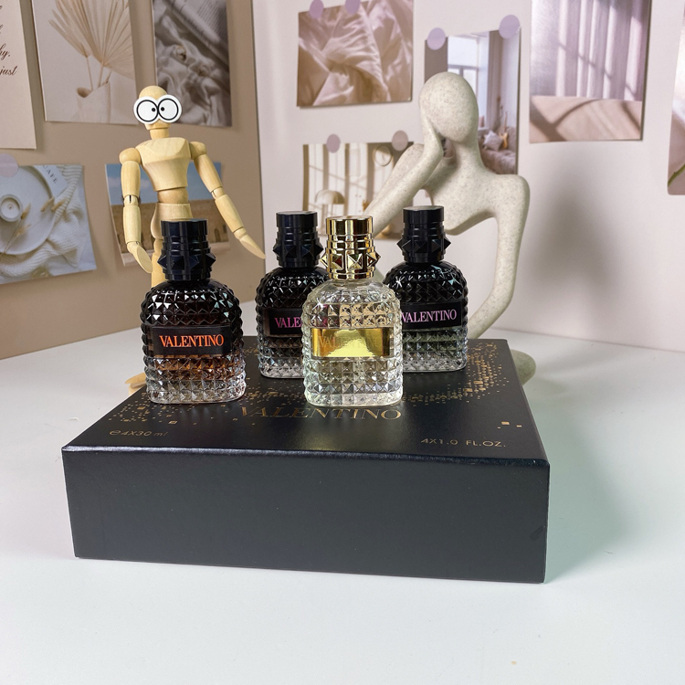Valentino Men's Black Box Sample 4-Piece Perfume Set-3054                   -4